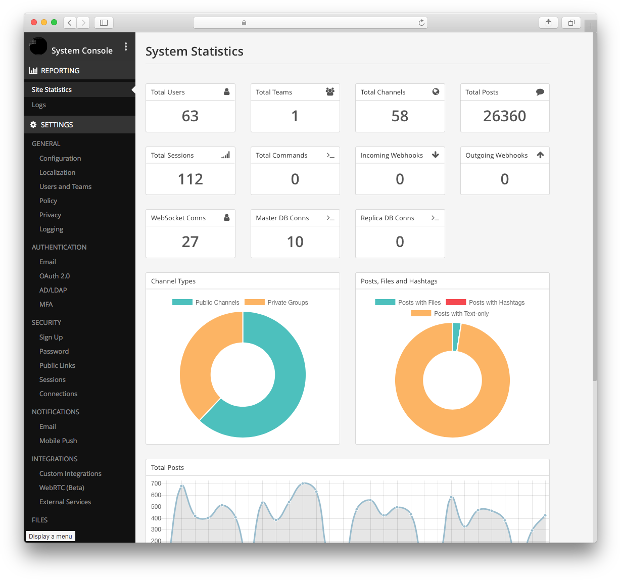 Mattermost System Console